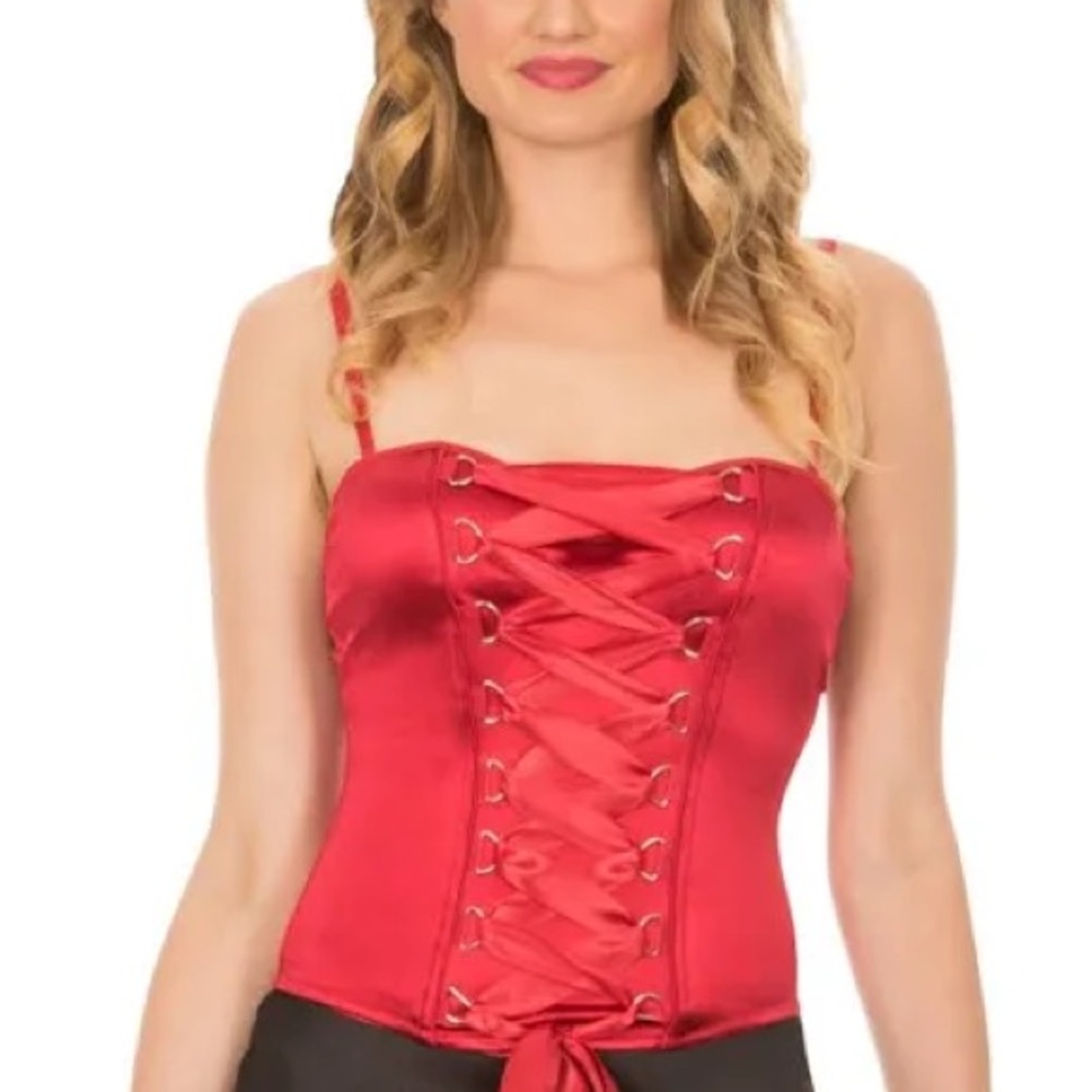 Spirit Halloween Red Lace Corset